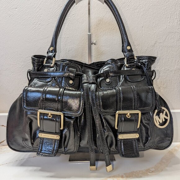 Michael Kors large leather hobo. cinched, clean, EUC!  Trendy and gorgeous! - Picture 1 of 5